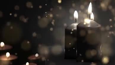 感人光斑蜡烛祈祷祝福文字片头视频的预览图